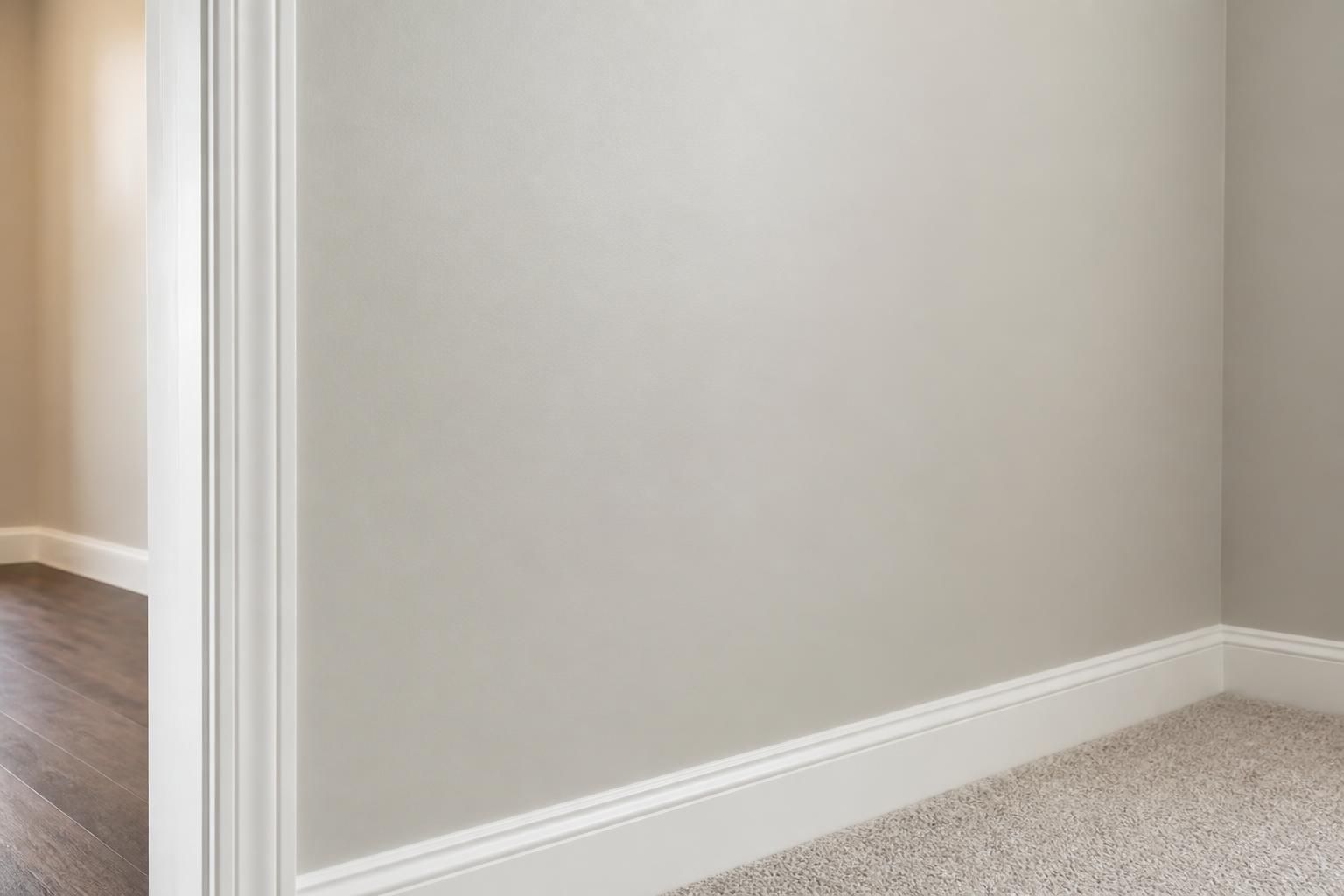 Seamless repaired drywall surface ready for paint in a finished room.